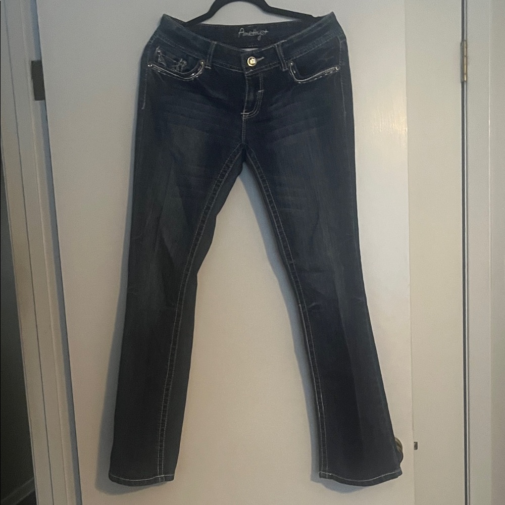 Amethyst Jeans Dark Blue Boot Cut size 9